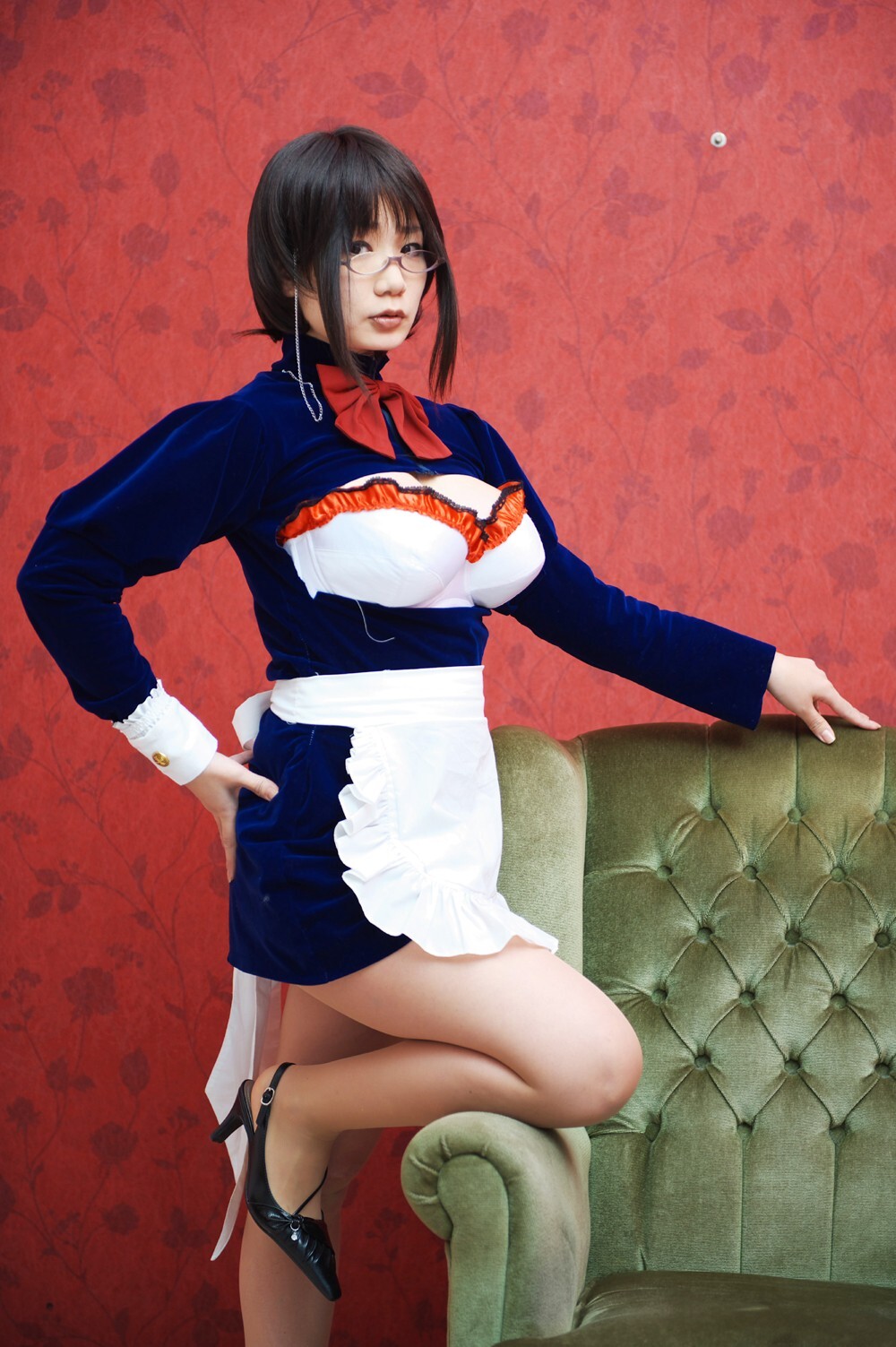 [Cosplay] 2013.03.28 Sexy Maid - Big Tits 1